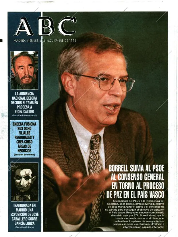 ABC MADRID 06-11-1998 página 1