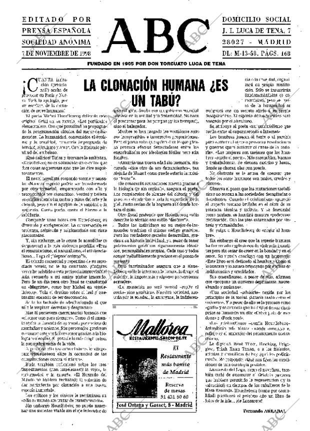ABC MADRID 07-11-1998 página 3