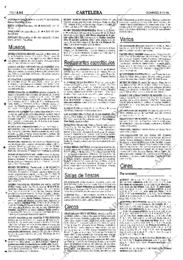 ABC MADRID 08-11-1998 página 112