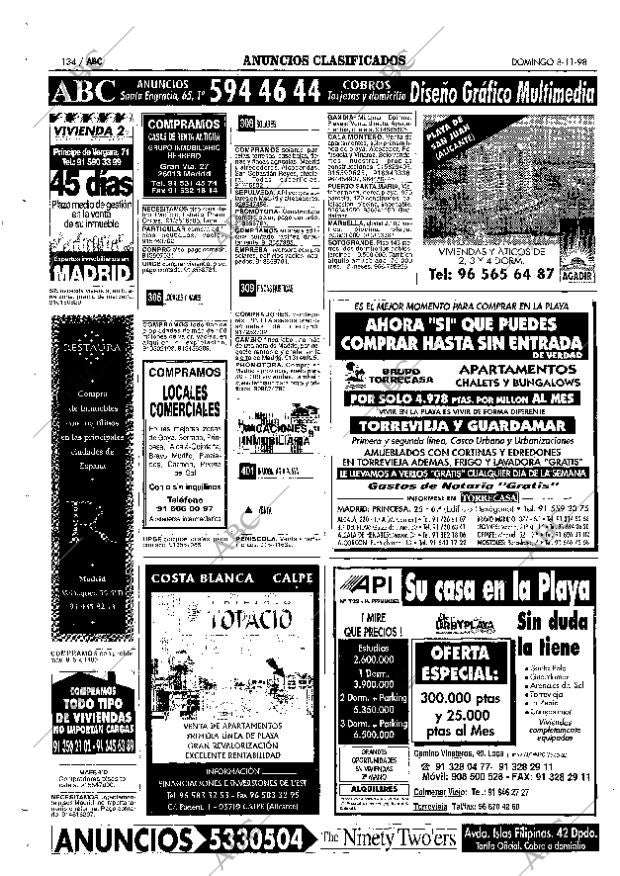 ABC MADRID 08-11-1998 página 134
