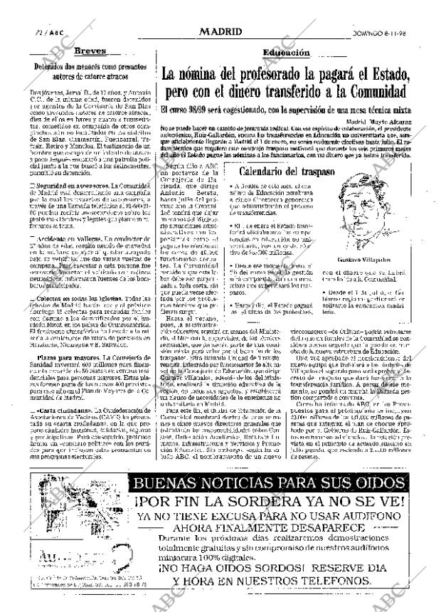 ABC MADRID 08-11-1998 página 72