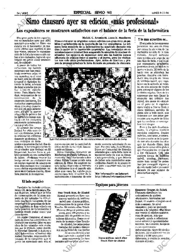 ABC MADRID 09-11-1998 página 54