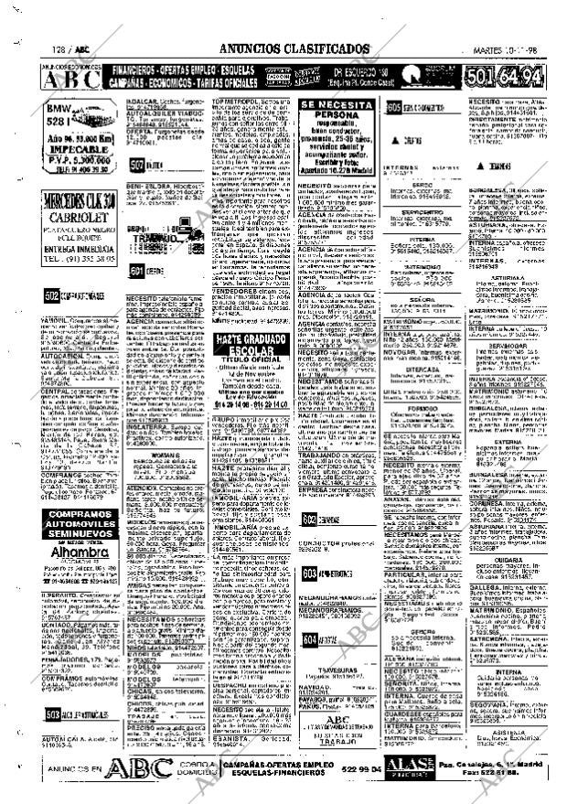 ABC MADRID 10-11-1998 página 128