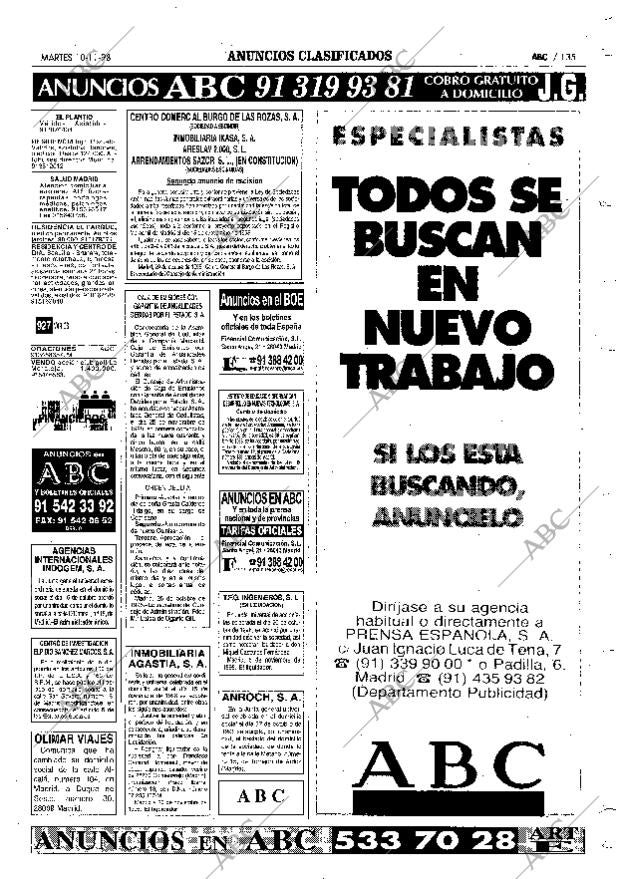 ABC MADRID 10-11-1998 página 135