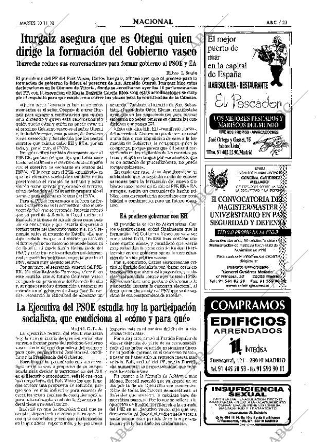 ABC MADRID 10-11-1998 página 23