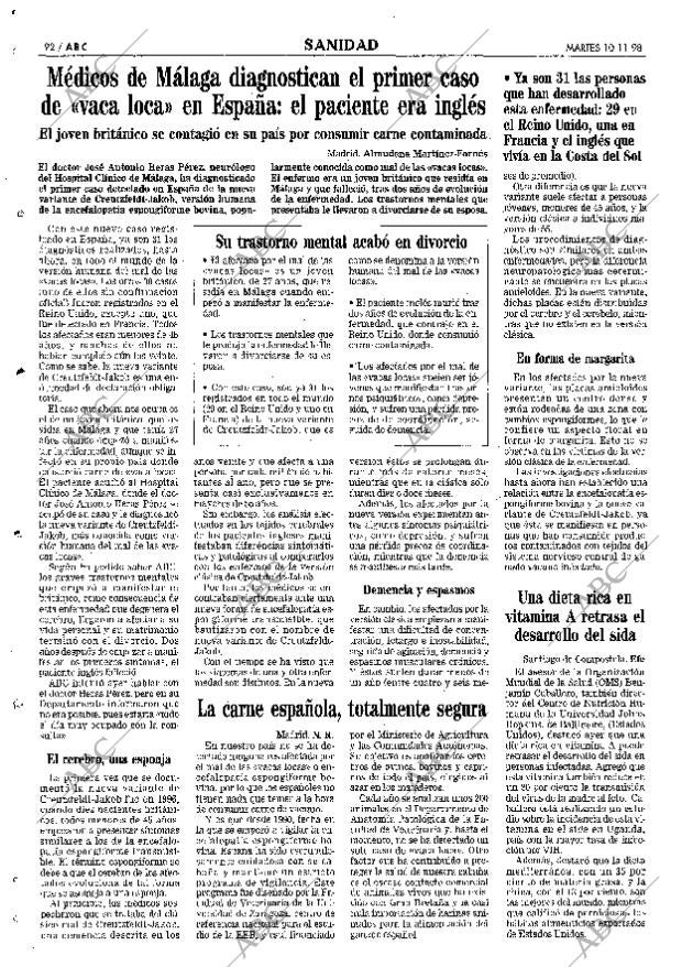 ABC MADRID 10-11-1998 página 92