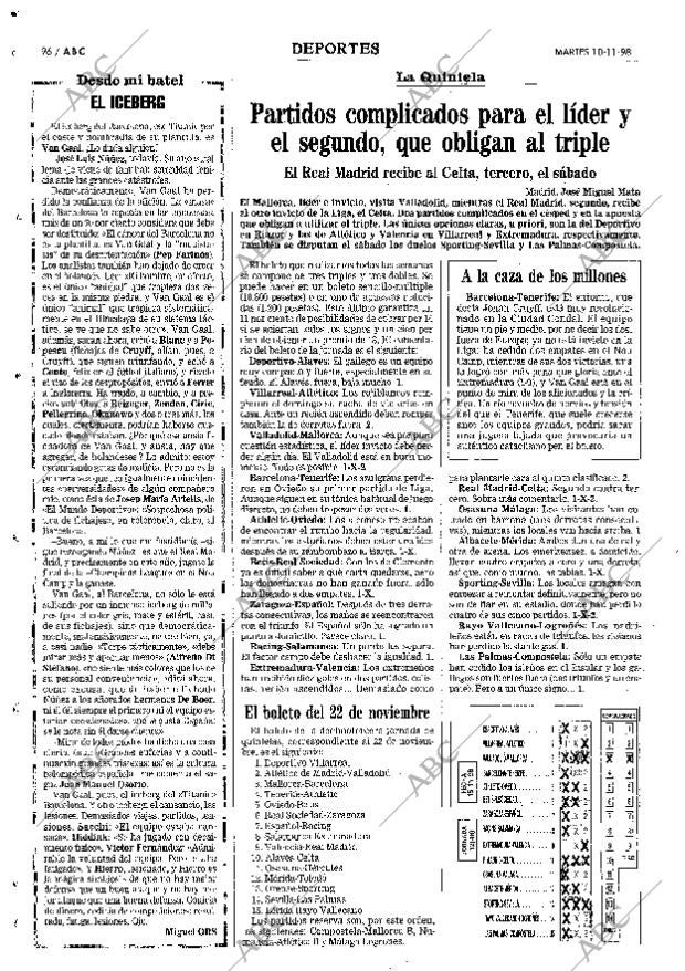 ABC MADRID 10-11-1998 página 96