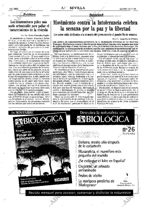 ABC SEVILLA 10-11-1998 página 64