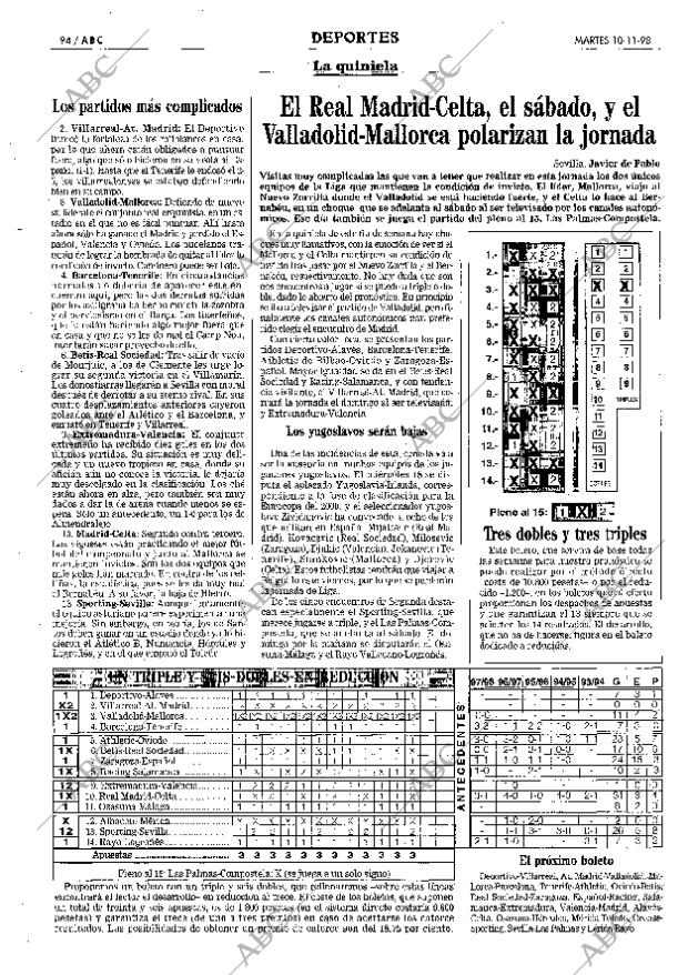 ABC SEVILLA 10-11-1998 página 94