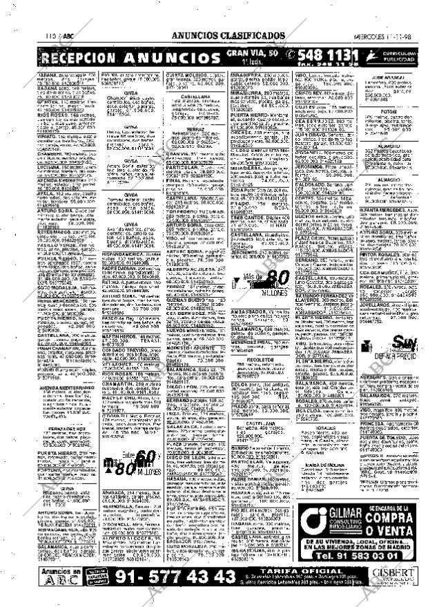 ABC MADRID 11-11-1998 página 110