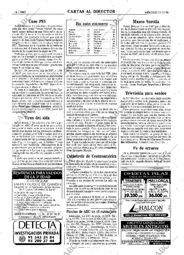 ABC MADRID 11-11-1998 página 14