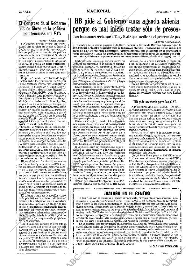 ABC MADRID 11-11-1998 página 22