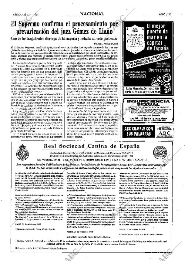 ABC MADRID 11-11-1998 página 23