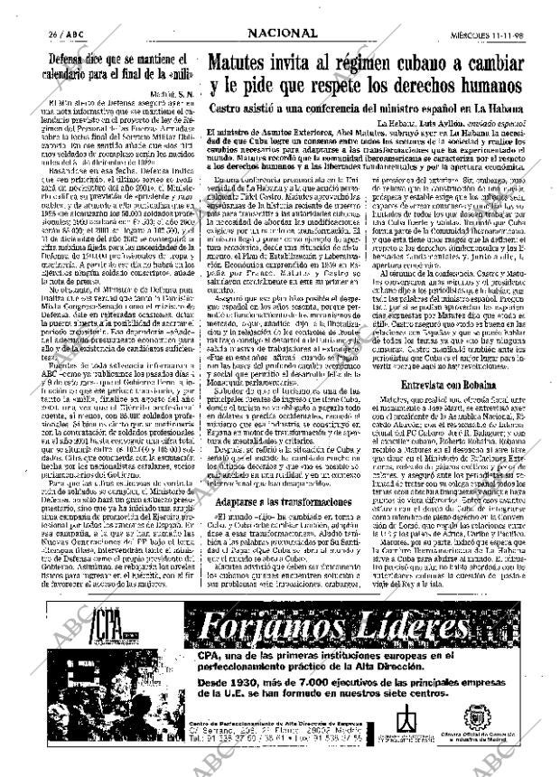 ABC MADRID 11-11-1998 página 26