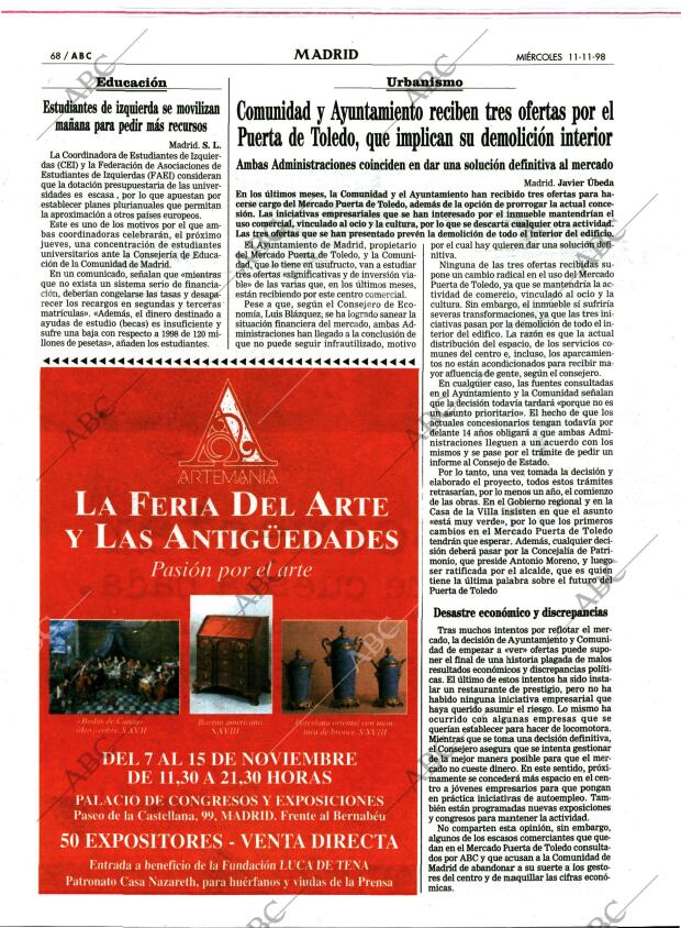 ABC MADRID 11-11-1998 página 68