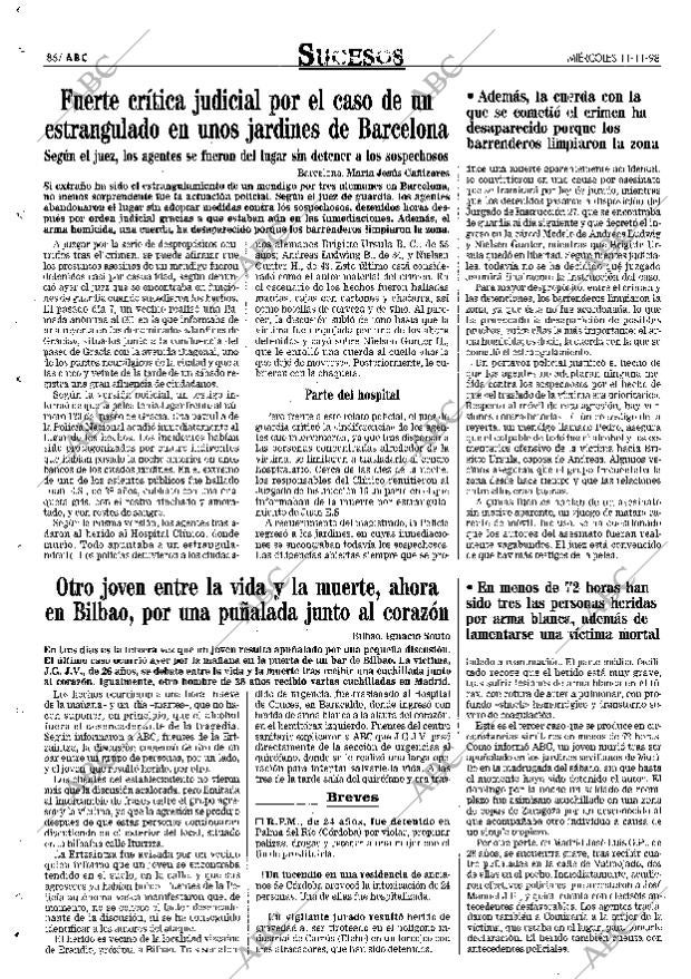 ABC MADRID 11-11-1998 página 86