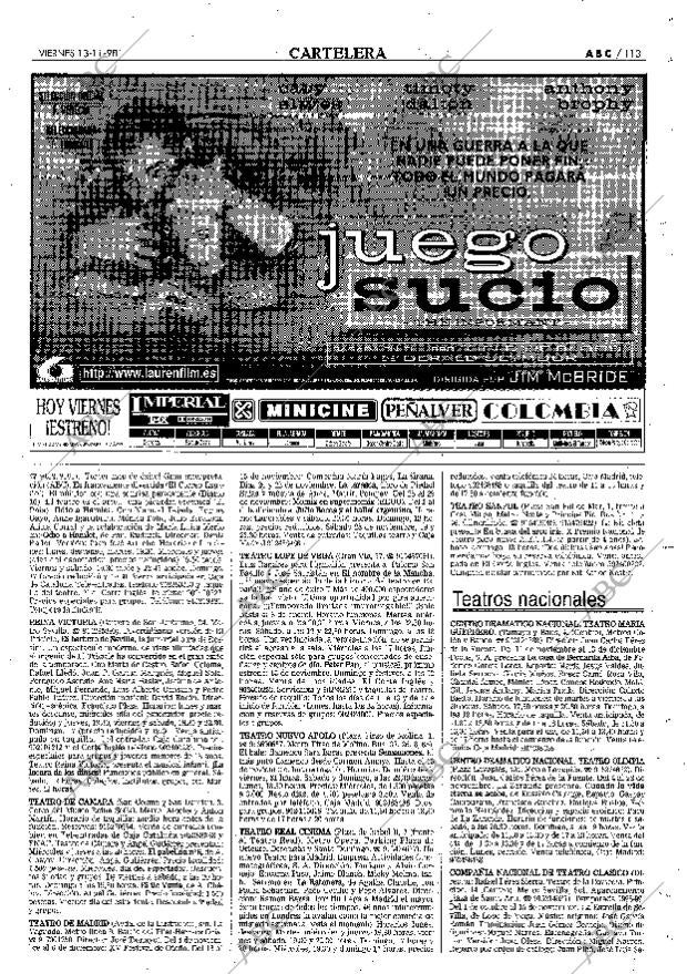 ABC MADRID 13-11-1998 página 113