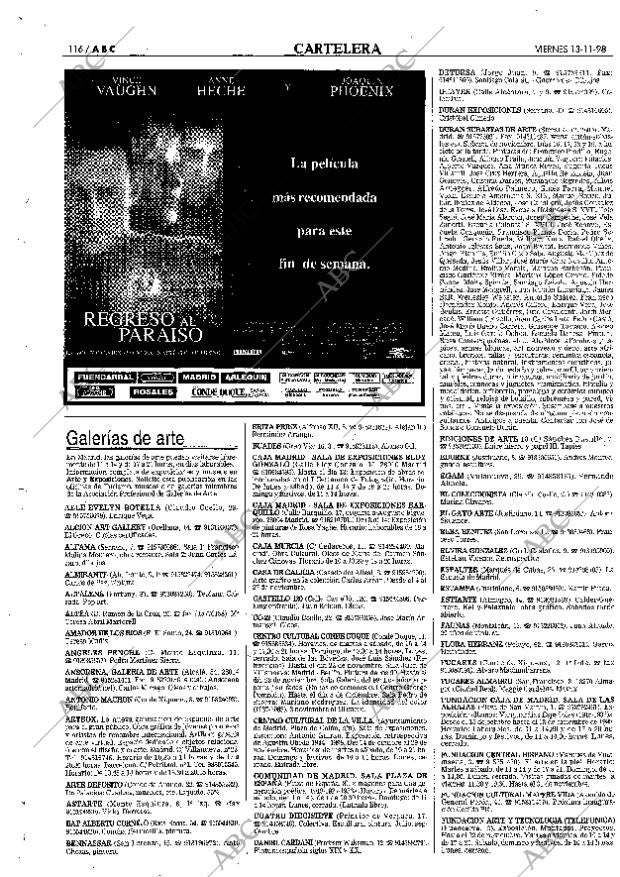 ABC MADRID 13-11-1998 página 116