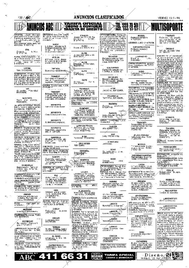 ABC MADRID 13-11-1998 página 130