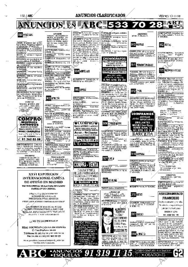 ABC MADRID 13-11-1998 página 132
