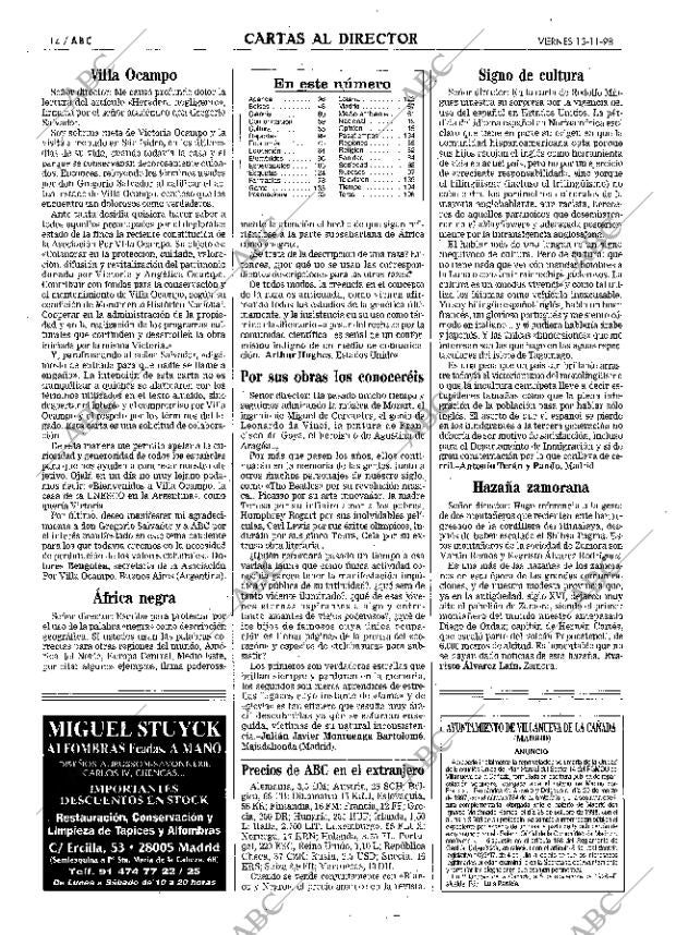 ABC MADRID 13-11-1998 página 14