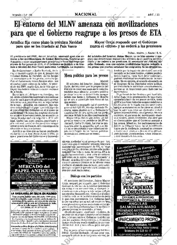 ABC MADRID 13-11-1998 página 23