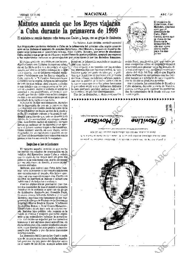 ABC MADRID 13-11-1998 página 29