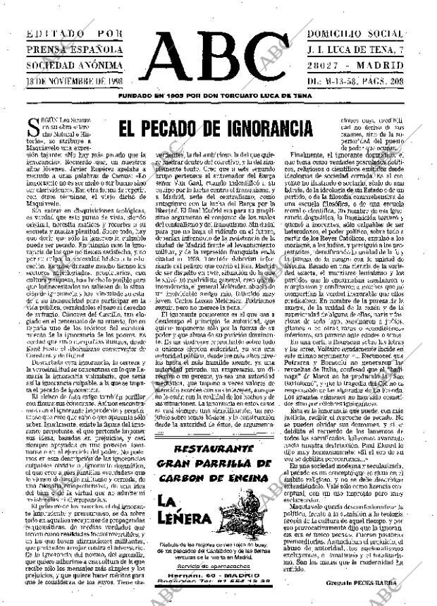 ABC MADRID 13-11-1998 página 3