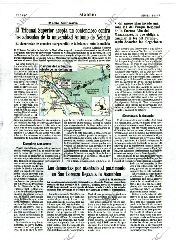 ABC MADRID 13-11-1998 página 72