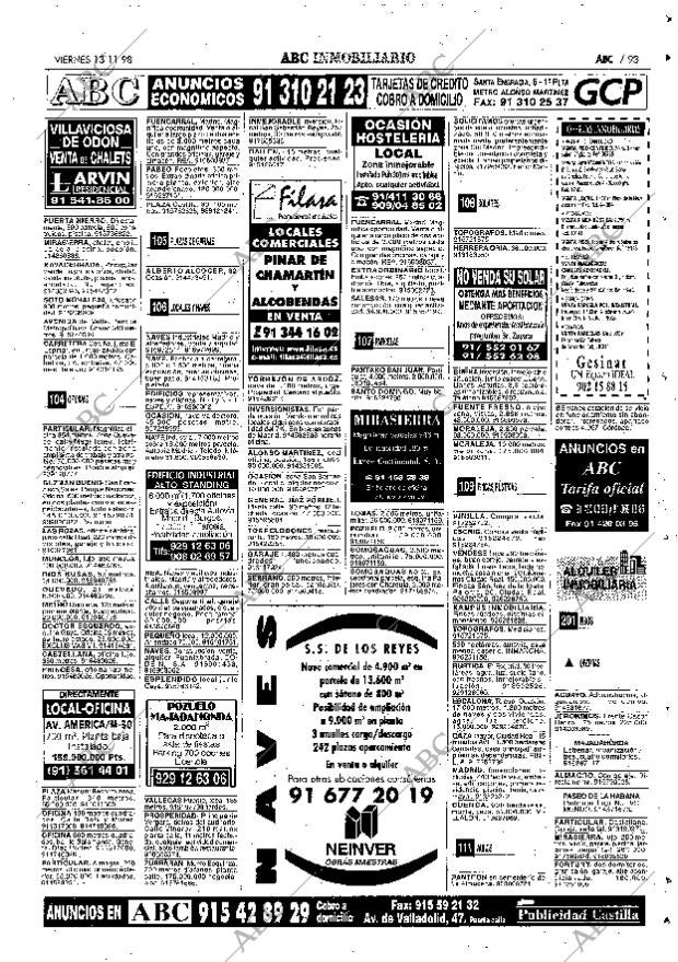 ABC MADRID 13-11-1998 página 93
