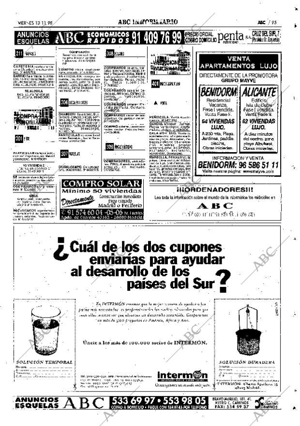 ABC MADRID 13-11-1998 página 95