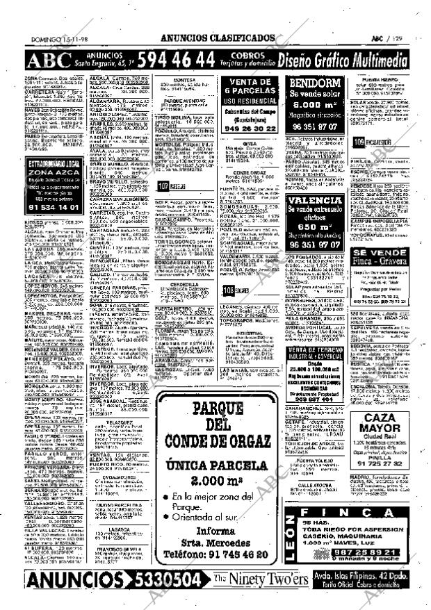 ABC MADRID 15-11-1998 página 129