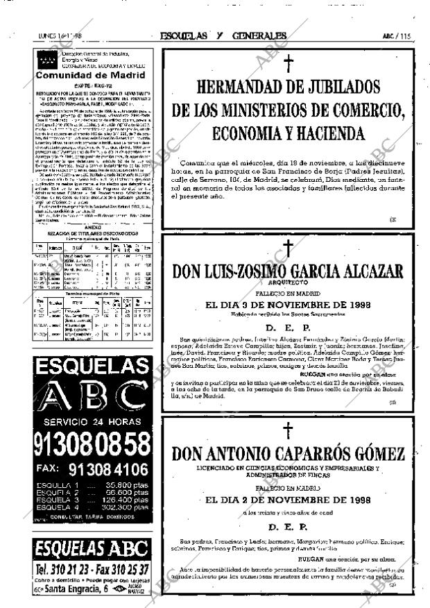 ABC MADRID 16-11-1998 página 115