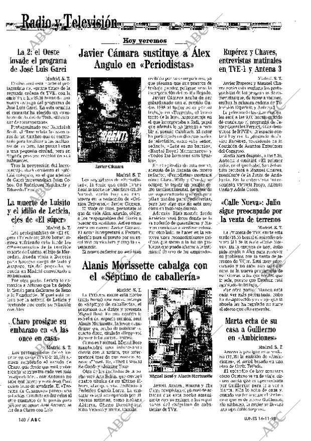 ABC MADRID 16-11-1998 página 140