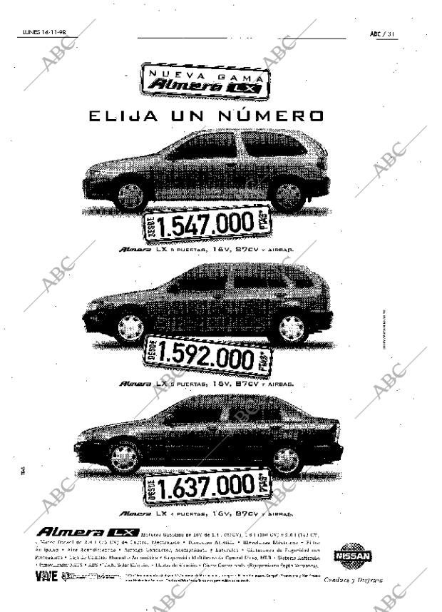ABC MADRID 16-11-1998 página 31