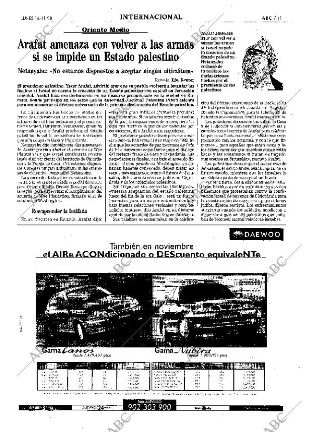 ABC MADRID 16-11-1998 página 41