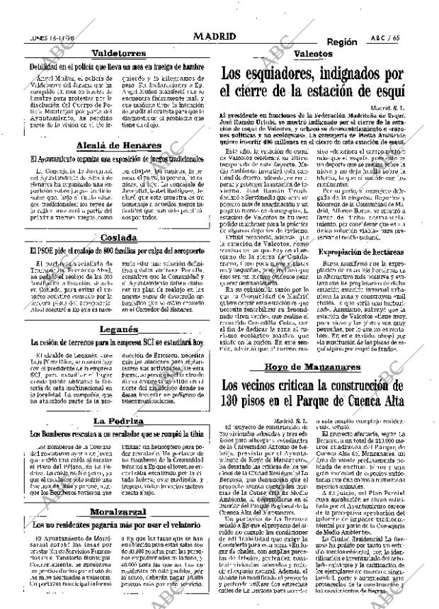 ABC MADRID 16-11-1998 página 65