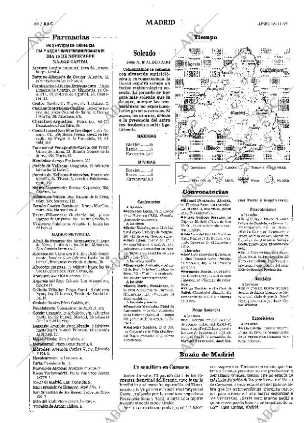 ABC MADRID 16-11-1998 página 68