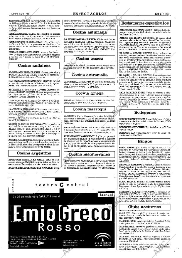 ABC SEVILLA 16-11-1998 página 109