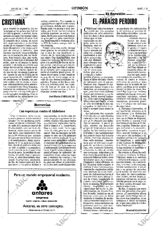 ABC SEVILLA 16-11-1998 página 21