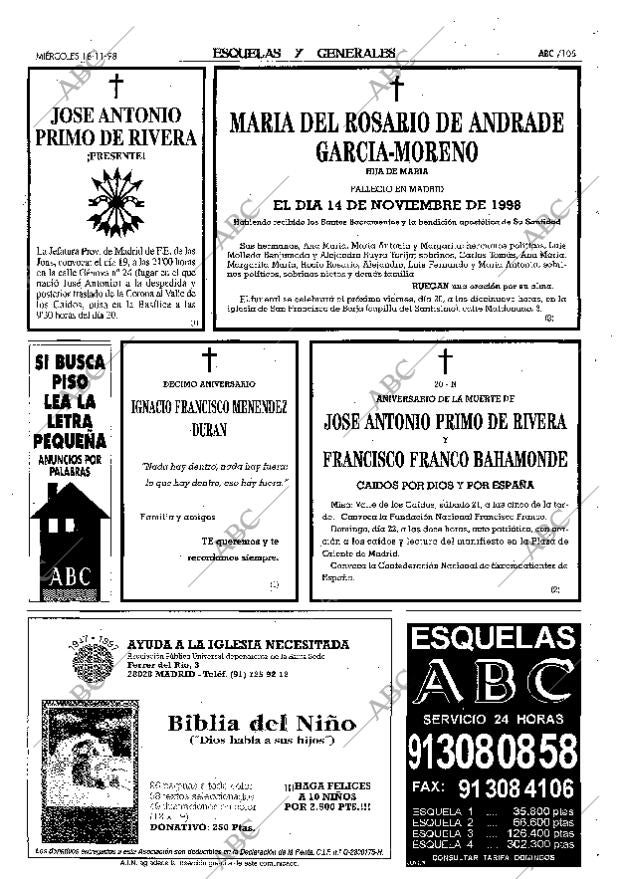 ABC MADRID 18-11-1998 página 105