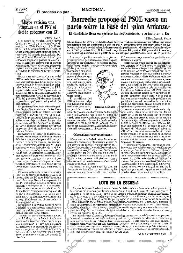 ABC MADRID 18-11-1998 página 22