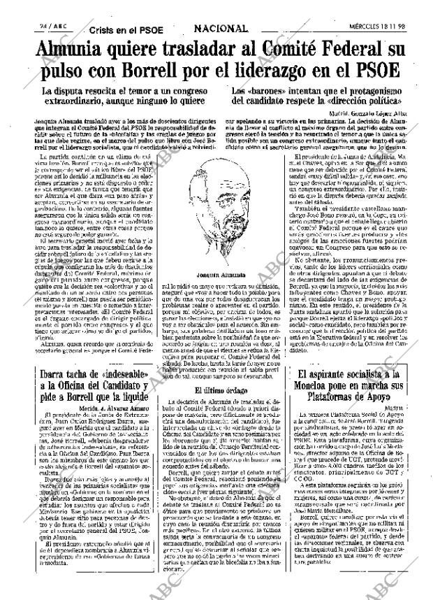 ABC MADRID 18-11-1998 página 24