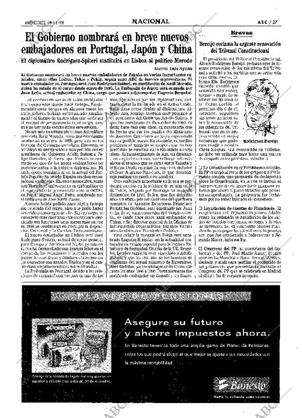 ABC MADRID 18-11-1998 página 27