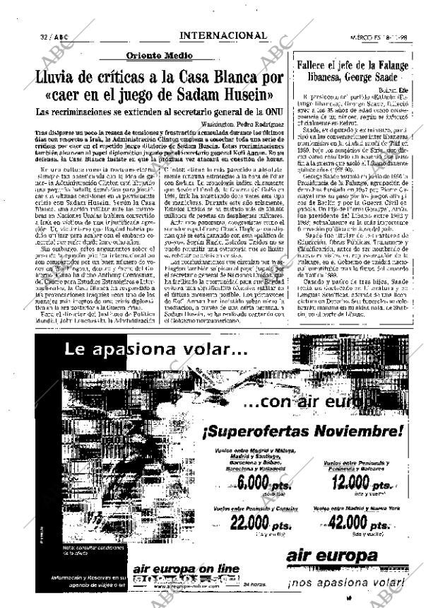 ABC MADRID 18-11-1998 página 32