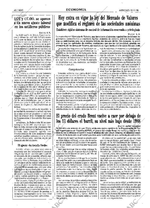 ABC MADRID 18-11-1998 página 42
