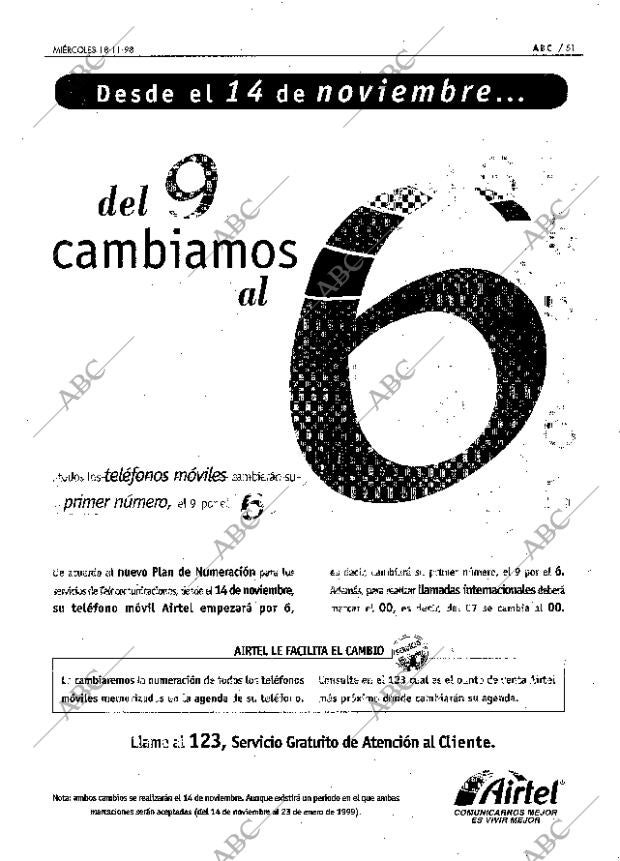 ABC MADRID 18-11-1998 página 51