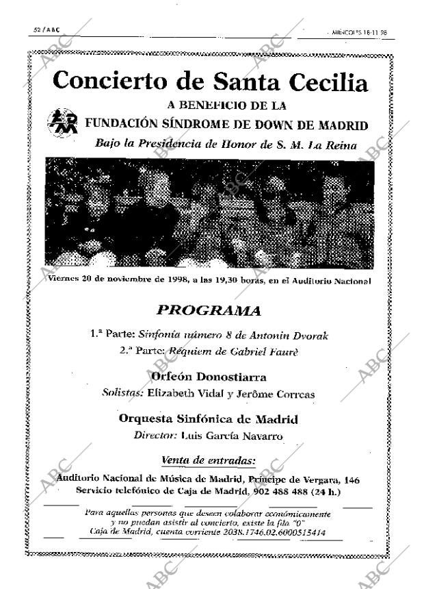 ABC MADRID 18-11-1998 página 52
