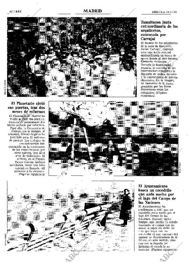 ABC MADRID 18-11-1998 página 62