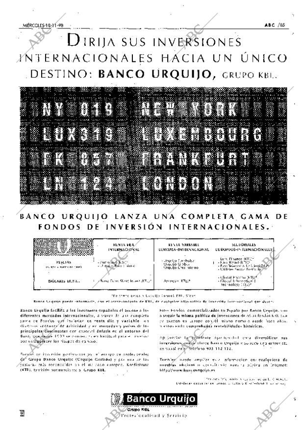 ABC MADRID 18-11-1998 página 85